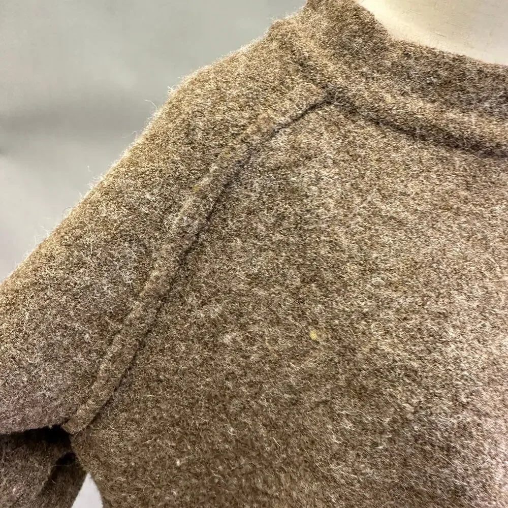 Free People Bubble boucle sweater in brown Size Large boxy‎ wool blend